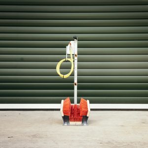 Boot Cleaner with Wooden Brushes, Tap and Hose